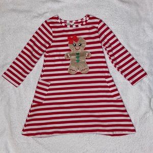 2T Gingerbread girl Christmas dress